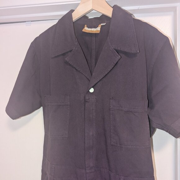 Like New Big Bud Press Short-Sleeve Jumpsuit in Nebula - Picture 2 of 4